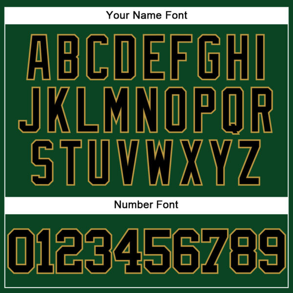 Custom Green Black-Old Gold Mesh Authentic Throwback Baseball Jersey