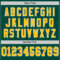 Green0329-3 Custom Green Gold-White Mesh Authentic Throwback Football Jersey