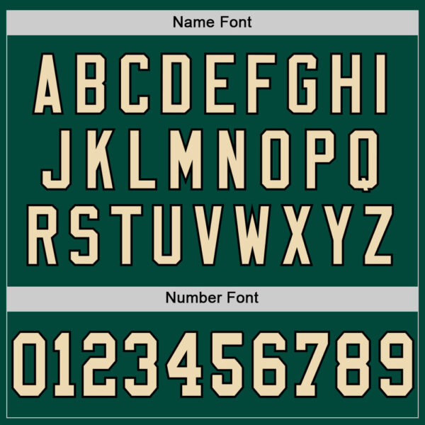 Custom Green Cream-Black Mesh Authentic Throwback Football Jersey