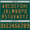 Custom Green Old Gold-Black Mesh Authentic Throwback Football Jersey