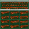 Custom Green Orange-Black Authentic Throwback Baseball Jersey