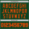 Custom Green Orange Authentic Baseball Jersey