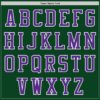 Custom Green Purple-White Authentic Baseball Jersey