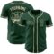 Custom Green Cream Authentic Baseball Jersey