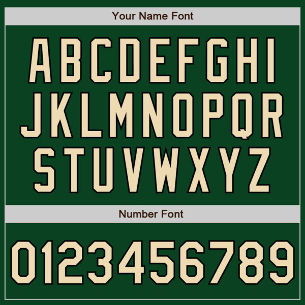 Custom Green Cream-Black Authentic Baseball Jersey