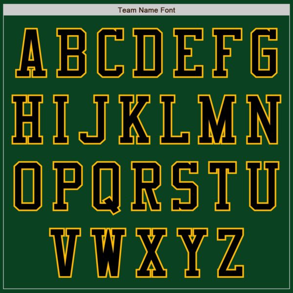 Custom Green Black-Gold Authentic Baseball Jersey