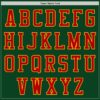 Custom Green Red-Gold Authentic Baseball Jersey
