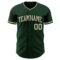 Custom Green Cream Authentic Baseball Jersey