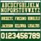 Green0435-3 Custom Green White-Gold Authentic Football Jersey