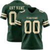 Custom Green Cream Authentic Football Jersey