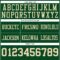 Green0438-3 Custom Green Cream Authentic Football Jersey