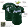 Custom Green White-Royal Authentic Baseball Jersey