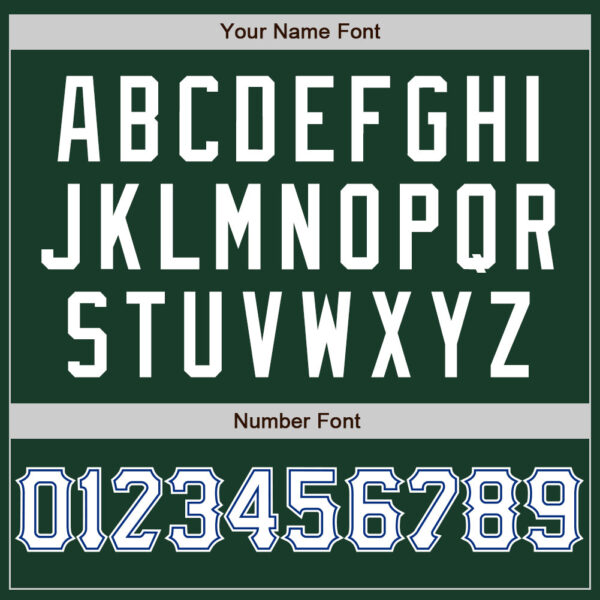 Custom Green White-Royal Authentic Baseball Jersey