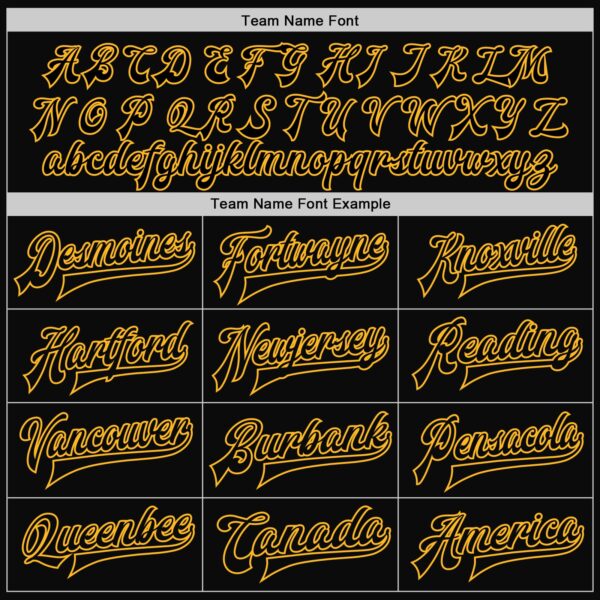 Custom Black Black-Gold Bomber Full-Snap Varsity Letterman Jacket