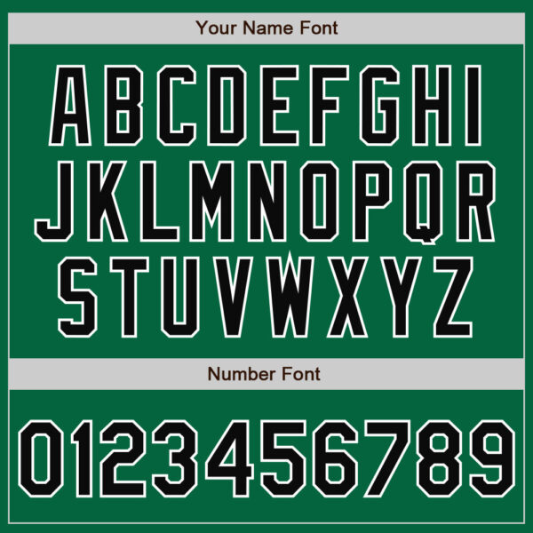 Custom Kelly Green Black-White Bomber Full-Snap Varsity Letterman Jacket