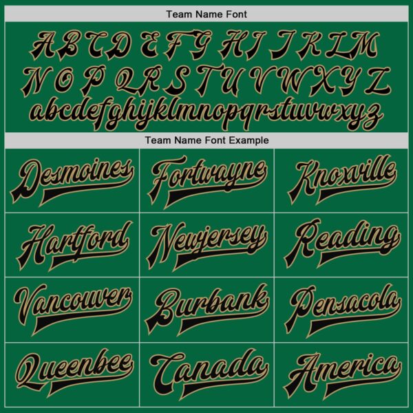 Custom Kelly Green Black-Old Gold Bomber Full-Snap Varsity Letterman Jacket