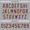 Custom Gray Purple-Gold Bomber Full-Snap Varsity Letterman Jacket