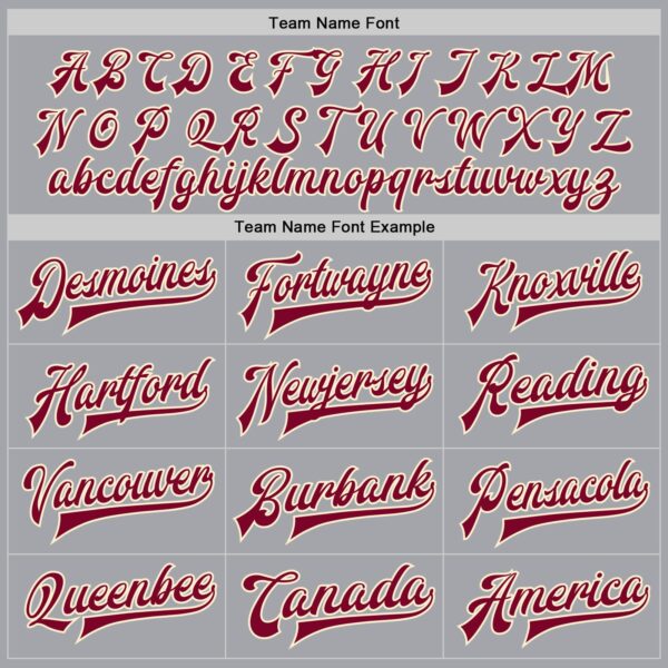 Custom Gray Maroon-Cream Bomber Full-Snap Varsity Letterman Jacket