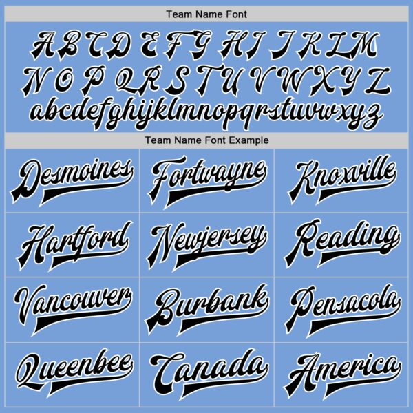 Custom Light Blue Black-White Bomber Full-Snap Varsity Letterman Two Tone Jacket