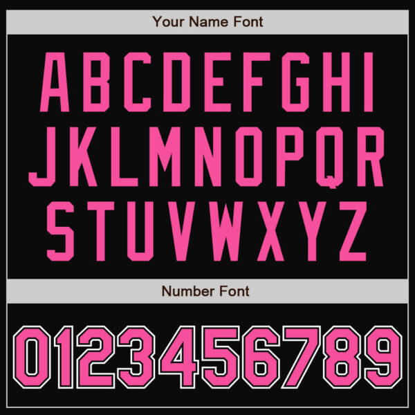 Custom Black Pink-White Bomber Full-Snap Varsity Letterman Jacket