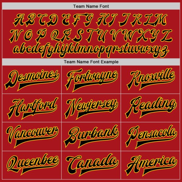 Custom Red Black-Gold Bomber Full-Snap Varsity Letterman Jacket