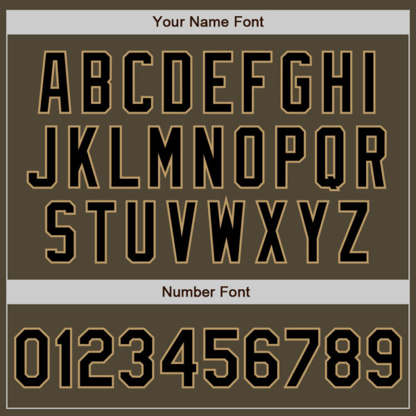 Custom Olive Black-Old Gold Bomber Full-Snap Varsity Letterman Salute To Service Jacket