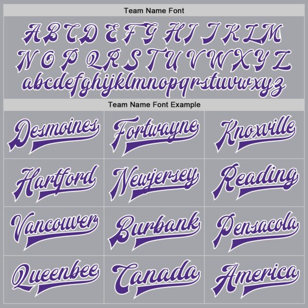 Custom Gray Purple-White Bomber Full-Snap Varsity Letterman Jacket