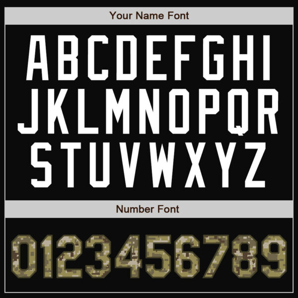 Custom Black Camo-Olive Bomber Full-Snap Varsity Letterman Two Tone Jacket