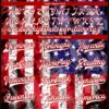 Custom White Royal-Red American Flag Fashion 3D Bomber Full-Snap Varsity Letterman Jacket