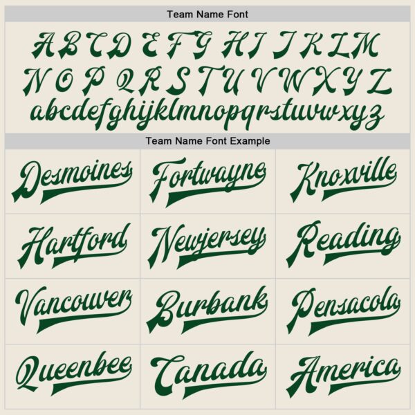 Custom Cream Green Bomber Full-Snap Varsity Letterman Two Tone Jacket