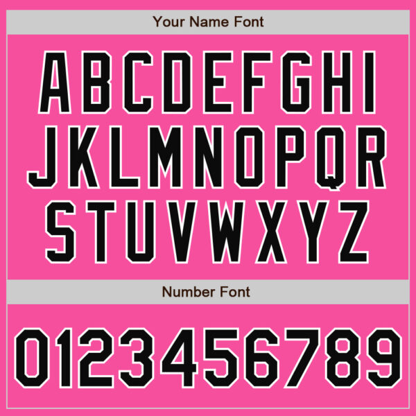 Custom Pink Black-White Bomber Full-Snap Varsity Letterman Jacket