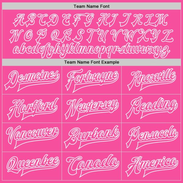 Custom Pink Pink-White Bomber Full-Snap Varsity Letterman Two Tone Jacket