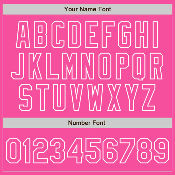 Custom Pink Pink Gray-White Bomber Full-Snap Varsity Letterman Two Tone Jacket