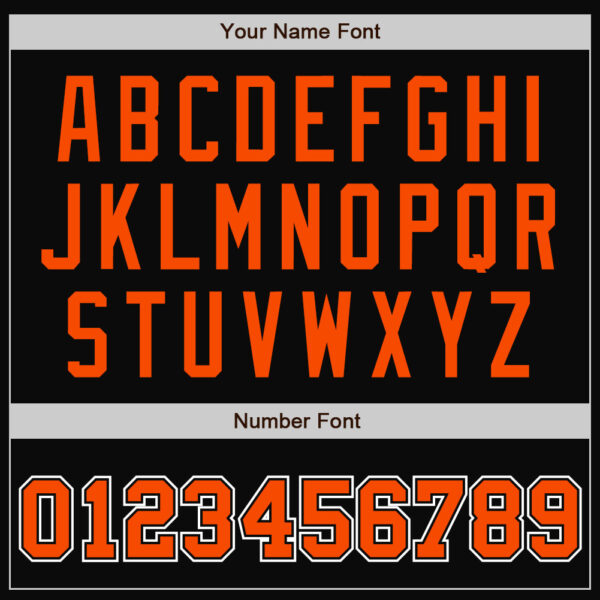 Custom Black Orange-Gray Bomber Full-Snap Varsity Letterman Two Tone Jacket