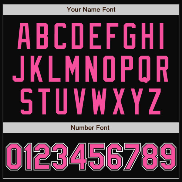 Custom Black Pink-White Bomber Full-Snap Varsity Letterman Two Tone Jacket