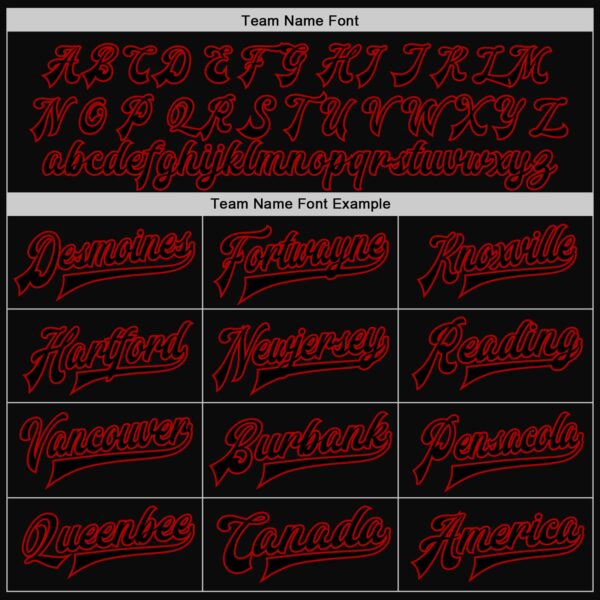 Custom Black Red Bomber Full-Snap Varsity Letterman Two Tone Jacket