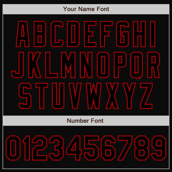 Custom Black Red Bomber Full-Snap Varsity Letterman Two Tone Jacket