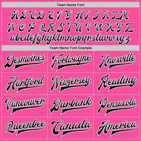 Custom Pink Black-White Bomber Full-Snap Varsity Letterman Two Tone Jacket