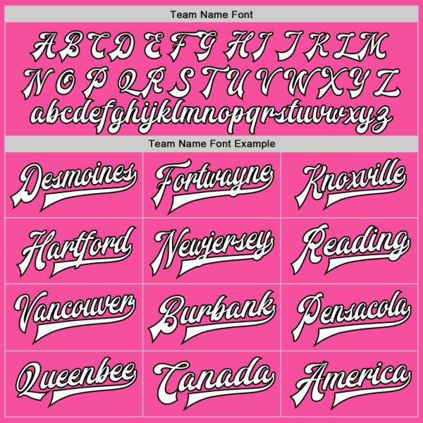 Custom Pink White-Black Bomber Full-Snap Varsity Letterman Two Tone Jacket