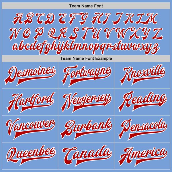 Custom Light Blue Red-White Bomber Full-Snap Varsity Letterman Two Tone Jacket