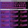 Custom Black Purple-Pink Bomber Full-Snap Varsity Letterman Gradient Fashion Jacket