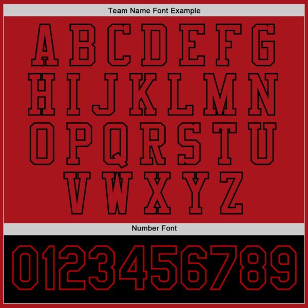 Custom Red Black Bomber Full-Snap Varsity Letterman Two Tone Jacket