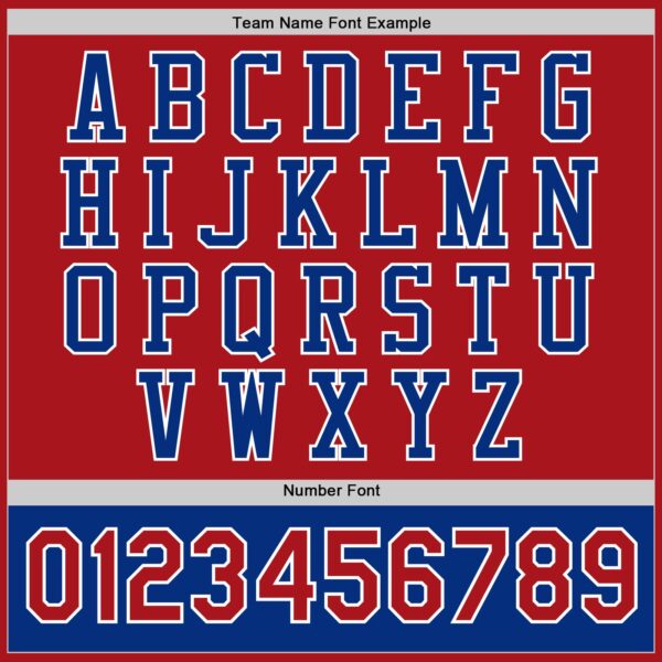 Custom Red Royal-White Bomber Full-Snap Varsity Letterman Two Tone Jacket