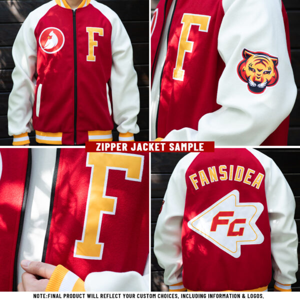 Custom Black Sky Blue-Pink Bomber Varsity Letterman Zipper Jacket