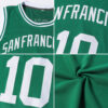 Custom Kelly Green White Authentic Throwback Basketball Jersey