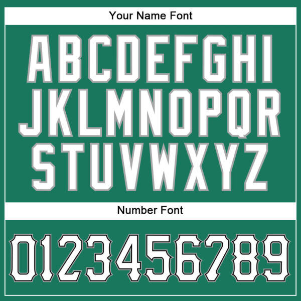 Custom Kelly Green White Pinstripe White-Gray Authentic Baseball Jersey