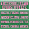 Custom Grass Green Pink-White Mesh Authentic Football Jersey