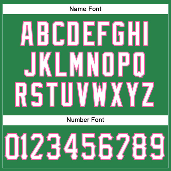 Custom Grass Green White-Pink Mesh Authentic Football Jersey