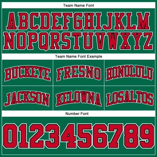 Custom Kelly Green Red Pinstripe Red-Black Authentic Basketball Shorts