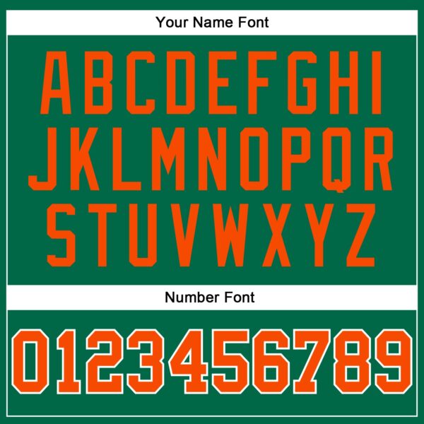 Custom Kelly Green Orange-White Authentic Sleeveless Baseball Jersey